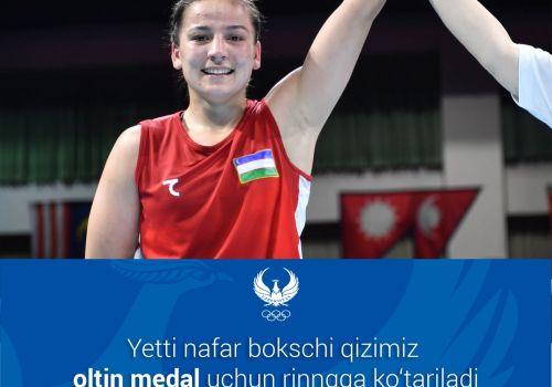 Ayollar boksida Osiyo chempionatining yarim finali yakunlandi! O'zbekistonning 7 vakili 10 dekabrda chempionlik unvoni uchun kurashadi. Ikki sportchimiz bronza medali bilan taqdirlandi. U...