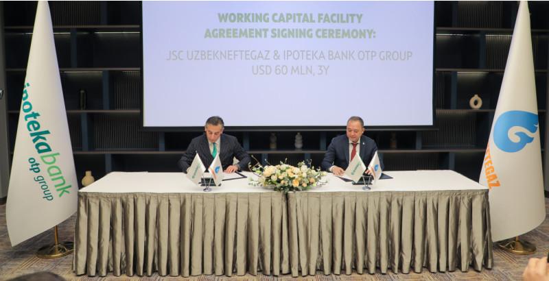 Ipoteka-bank va "Uzbekneftegaz" 60 million dollar miqdorida kredit kelishuvini e'lon qildi.